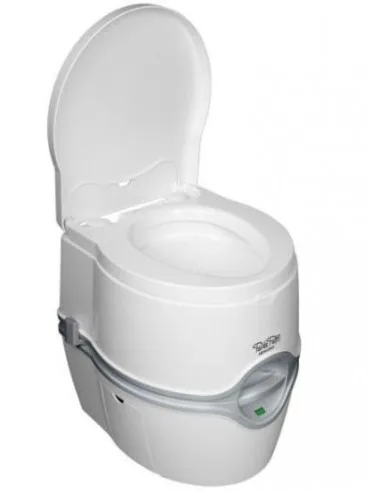 Porta Potti de Thetford, inodoro químico portátil con depósito de aguas limpias arriba y de aguas negras abajo