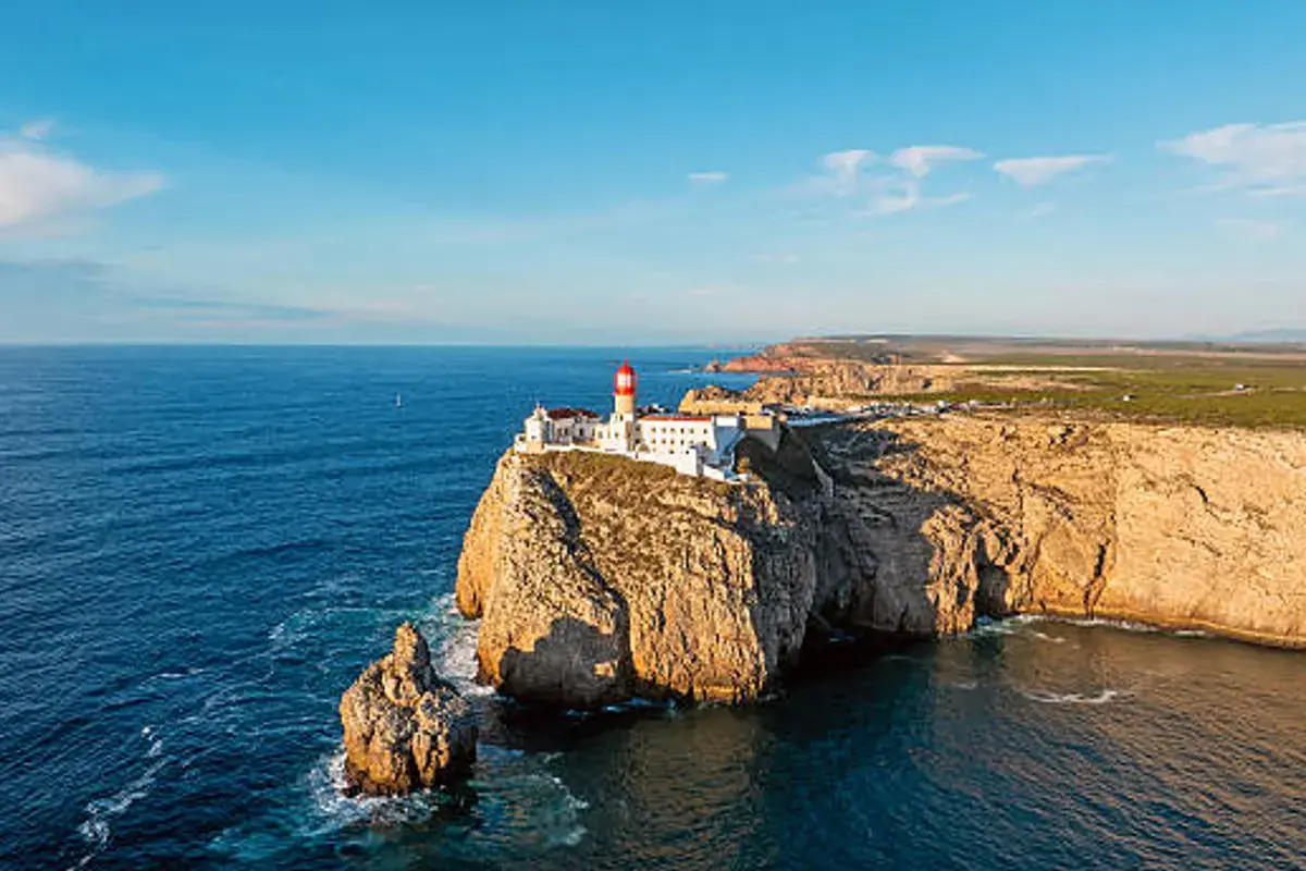Cabo de São Vicente al atardecer, el punto más suroccidental de Europa continental